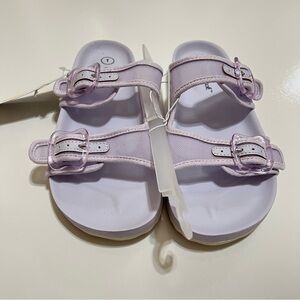 NWT Cat & Jack Kids' Kaia Mesh Footbed Sandals in purple- Size 1